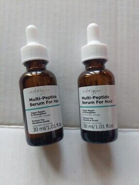 Lot Of 2 AMBER GLOW Multi Peptide Serum For Hair Repair 1.01oz